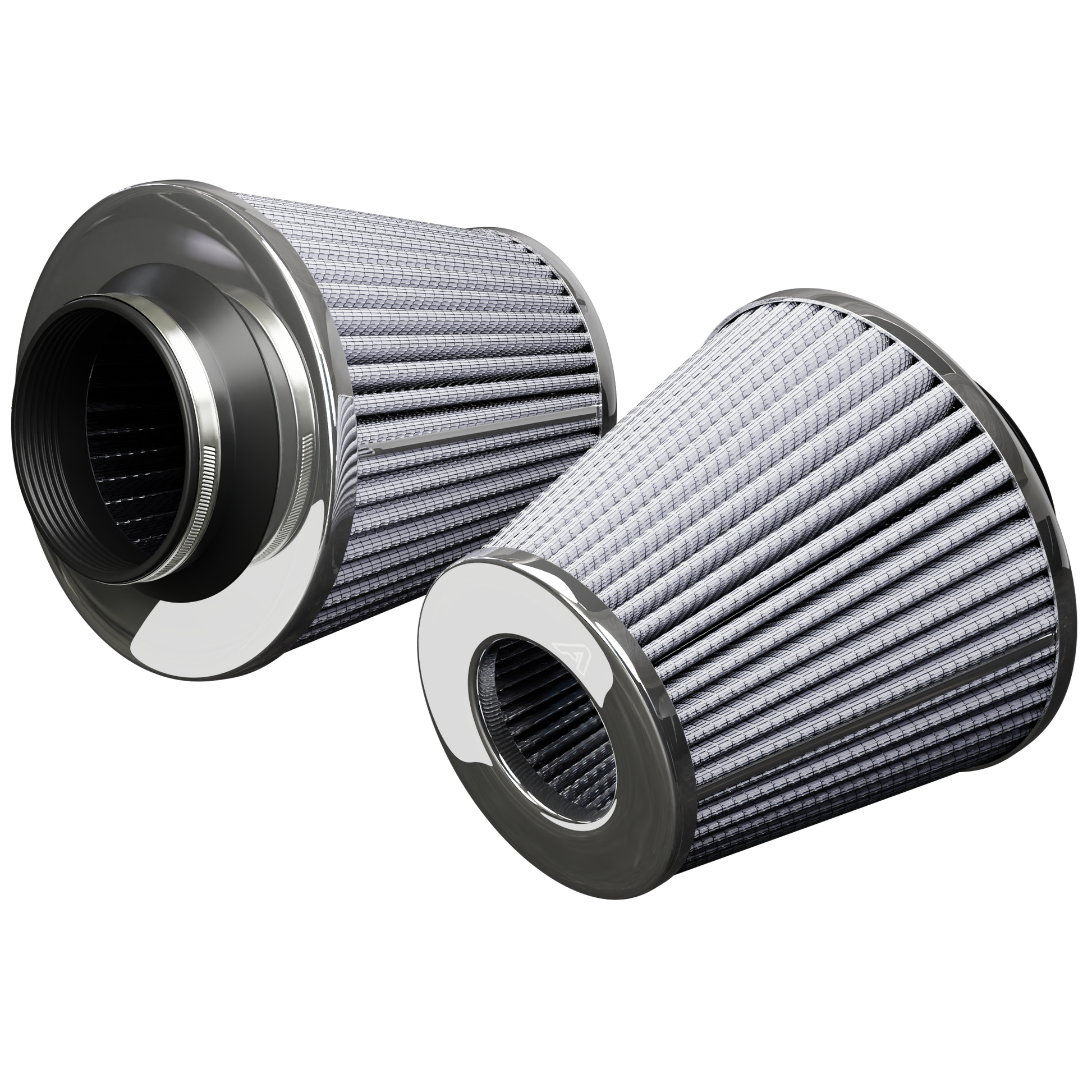 Twin Cone Air Filter - Grey  Auto Silicone Hoses   