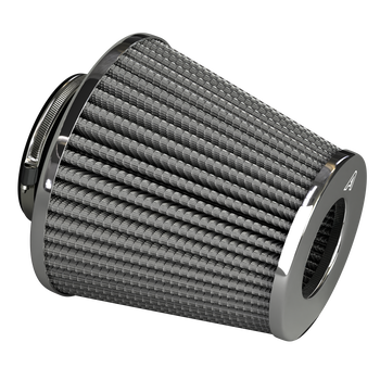 Twin Cone Air Filter - Grey  Auto Silicone Hoses   