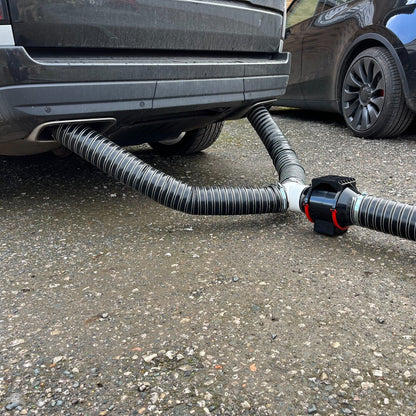 9 Metre Dual Exhaust Extraction Ventilation Ducting Kit  Auto Silicone Hoses   