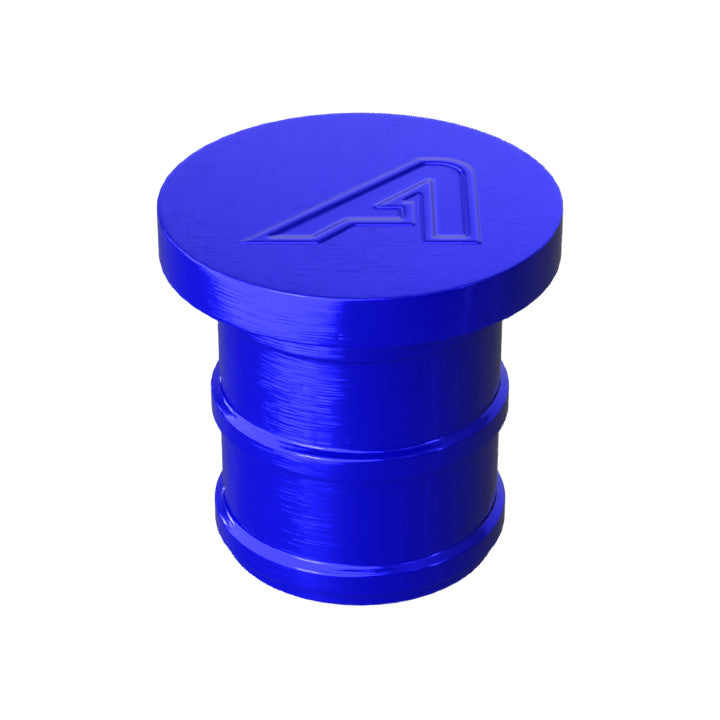 Alloy Blanking Plugs  Auto Silicone Hoses 19mm Blue 