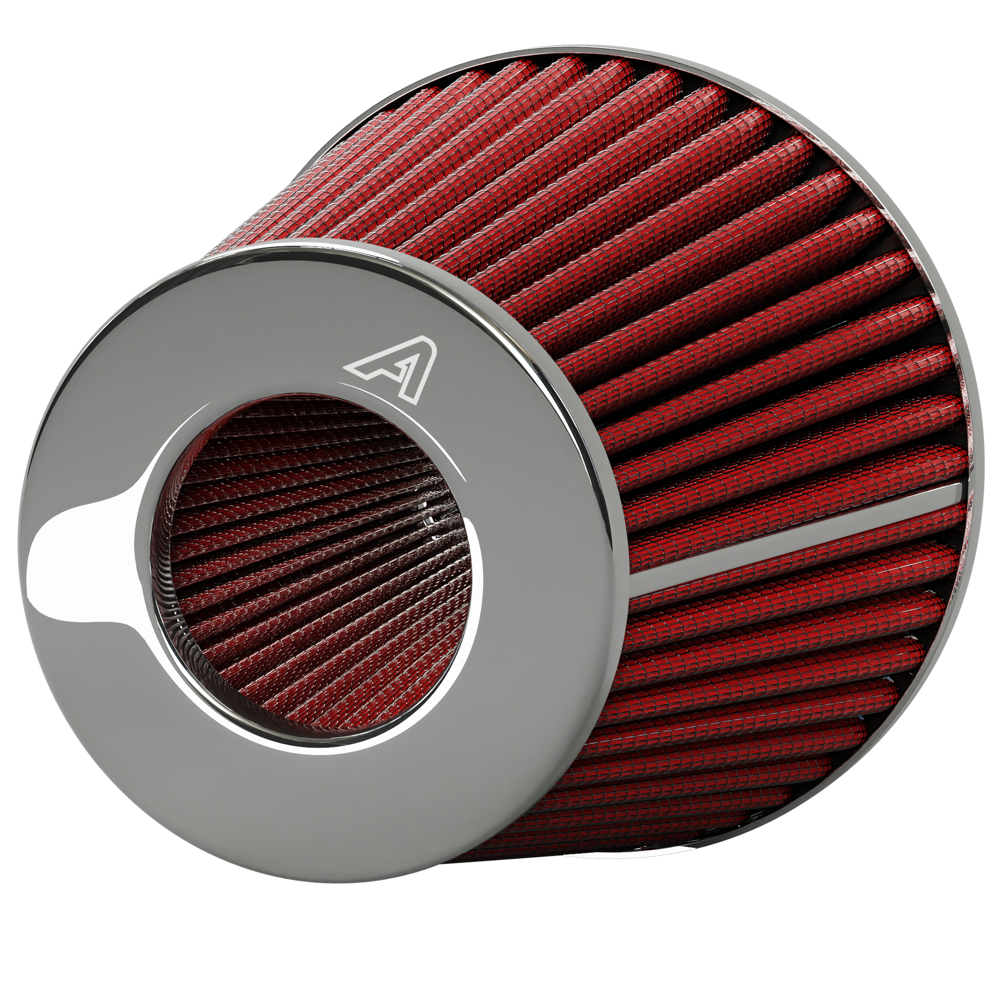 Twin Cone Air Filter - Red  Auto Silicone Hoses   