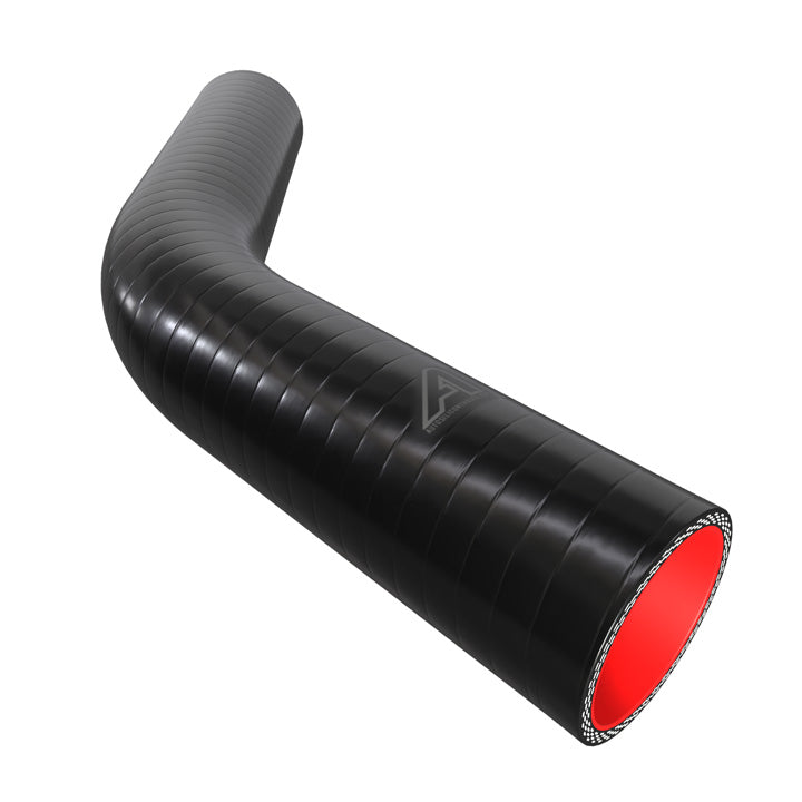 45 Degree Fuel & Oil Silicone Elbow Motor Vehicle Engine Parts Auto Silicone Hoses 51mm Black 