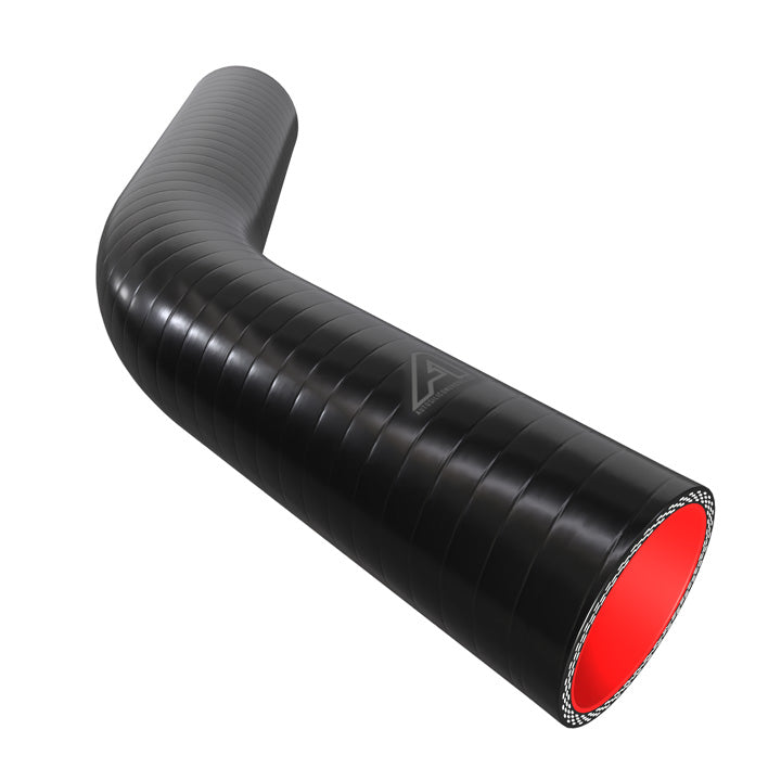 45 Degree Fuel & Oil Silicone Elbow Motor Vehicle Engine Parts Auto Silicone Hoses 54mm Black 