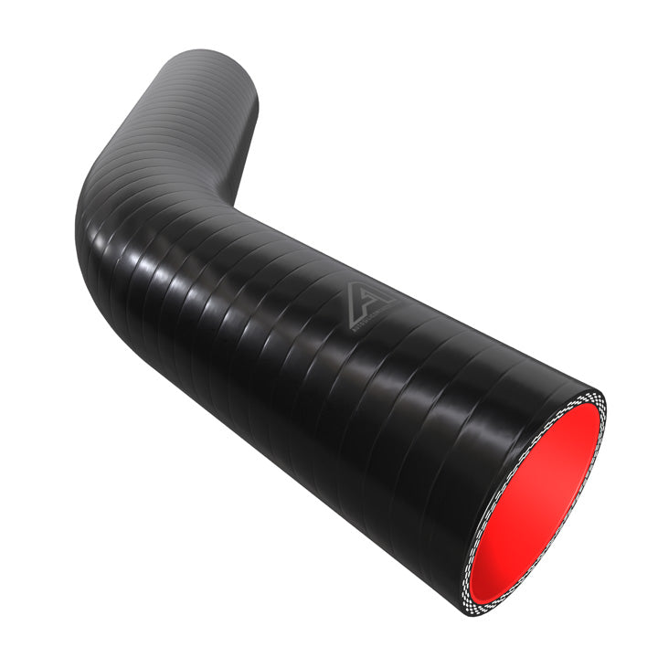 45 Degree Fuel & Oil Silicone Elbow Motor Vehicle Engine Parts Auto Silicone Hoses 63mm Black 