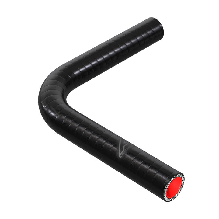 90 Degree Fuel & Oil Silicone Elbow Motor Vehicle Engine Parts Auto Silicone Hoses 22mm Black 
