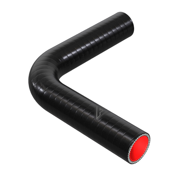 90 Degree Fuel & Oil Silicone Elbow Motor Vehicle Engine Parts Auto Silicone Hoses 35mm Black 