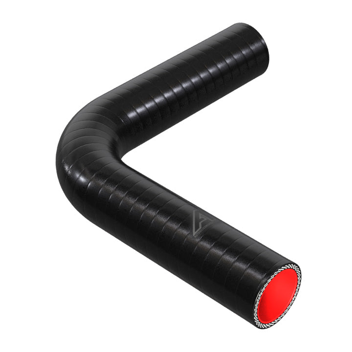 90 Degree Fuel & Oil Silicone Elbow Motor Vehicle Engine Parts Auto Silicone Hoses 38mm Black 