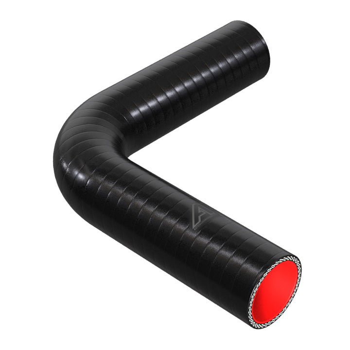 90 Degree Fuel & Oil Silicone Elbow Motor Vehicle Engine Parts Auto Silicone Hoses 45mm Black 