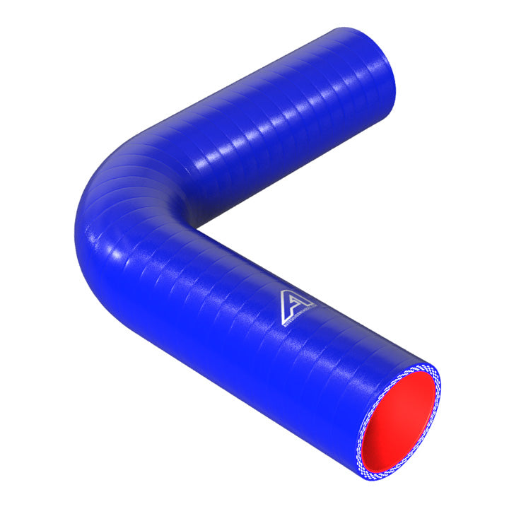 90 Degree Fuel & Oil Silicone Elbow Motor Vehicle Engine Parts Auto Silicone Hoses 51mm Blue 