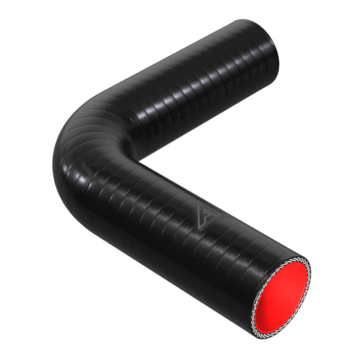 90 Degree Fuel & Oil Silicone Elbow Motor Vehicle Engine Parts Auto Silicone Hoses 51mm Black 