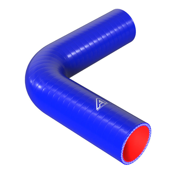90 Degree Fuel & Oil Silicone Elbow Motor Vehicle Engine Parts Auto Silicone Hoses 54mm Blue 
