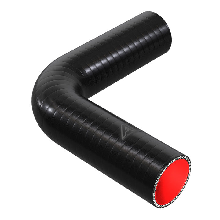 90 Degree Fuel & Oil Silicone Elbow Motor Vehicle Engine Parts Auto Silicone Hoses 54mm Black 