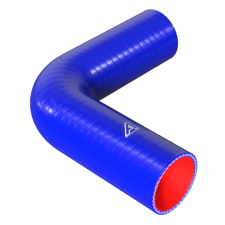 90 Degree Fuel & Oil Silicone Elbow Motor Vehicle Engine Parts Auto Silicone Hoses 65mm Blue 