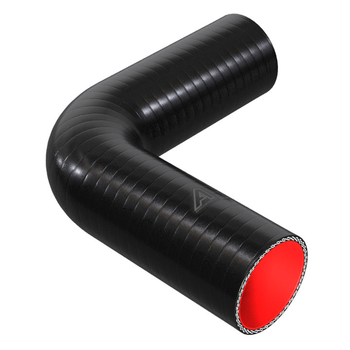 90 Degree Fuel & Oil Silicone Elbow Motor Vehicle Engine Parts Auto Silicone Hoses 68mm Black 