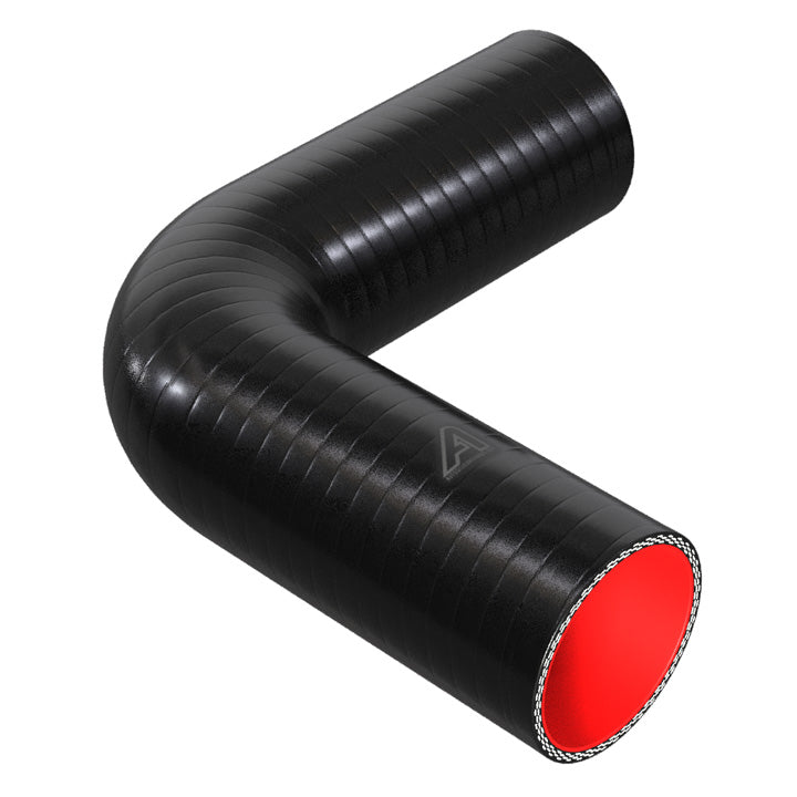 90 Degree Fuel & Oil Silicone Elbow Motor Vehicle Engine Parts Auto Silicone Hoses 70mm Black 