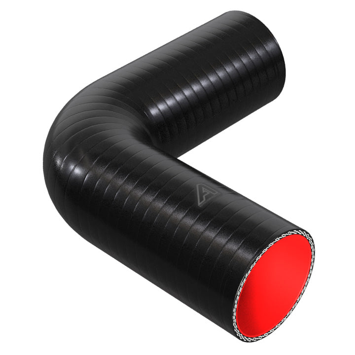 90 Degree Fuel & Oil Silicone Elbow Motor Vehicle Engine Parts Auto Silicone Hoses 80mm Black 