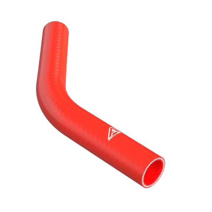 45 Degree Reducing Red Silicone Elbow Motor Vehicle Engine Parts Auto Silicone Hoses 38mm To 35mm Red 