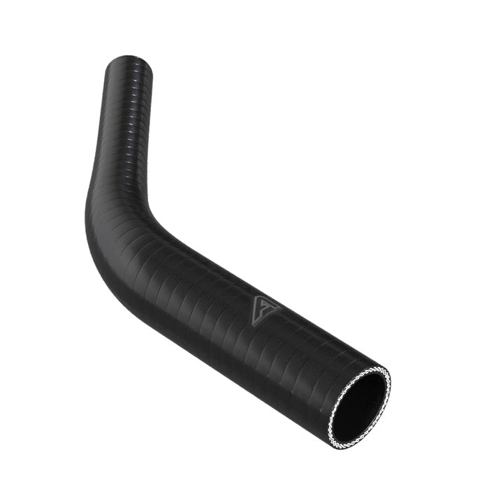 45 Degree Reducing Black Silicone Elbow Hose Motor Vehicle Engine Parts Auto Silicone Hoses 45mm To 25mm Black 