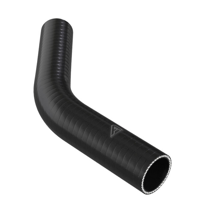 45 Degree Reducing Black Silicone Elbow Hose Motor Vehicle Engine Parts Auto Silicone Hoses 51mm To 45mm Black 