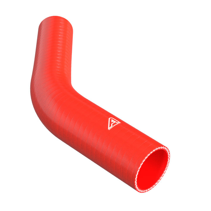 45 Degree Reducing Red Silicone Elbow Motor Vehicle Engine Parts Auto Silicone Hoses 63mm To 51mm Red 