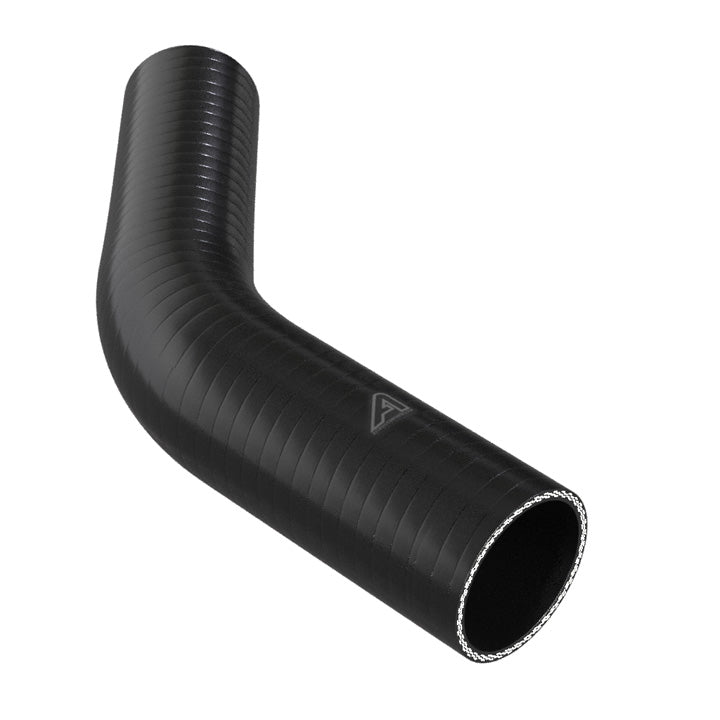 45 Degree Reducing Black Silicone Elbow Hose Motor Vehicle Engine Parts Auto Silicone Hoses 70mm To 60mm Black 