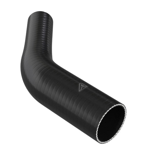 45 Degree Reducing Black Silicone Elbow Hose Motor Vehicle Engine Parts Auto Silicone Hoses 76mm To 51mm Black 