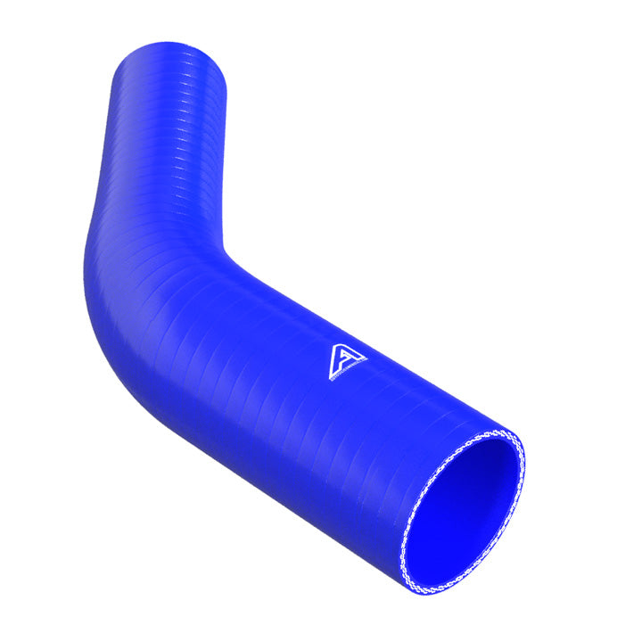 45 Degree Reducing Blue Silicone Elbow Motor Vehicle Engine Parts Auto Silicone Hoses 76mm To 57mm Blue 