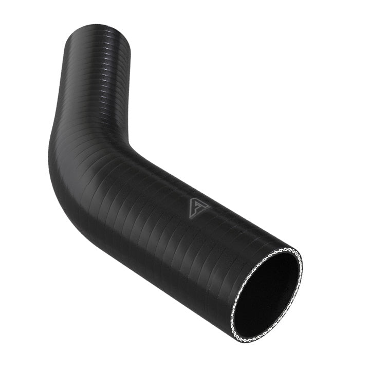 45 Degree Reducing Black Silicone Elbow Hose Motor Vehicle Engine Parts Auto Silicone Hoses 76mm To 57mm Black 