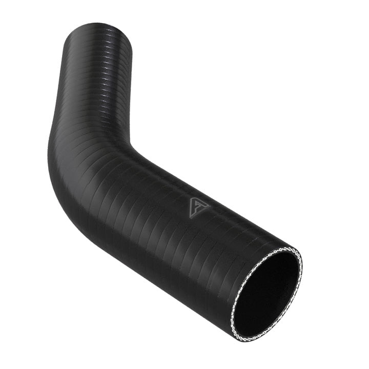 45 Degree Reducing Black Silicone Elbow Hose Motor Vehicle Engine Parts Auto Silicone Hoses 76mm To 60mm Black 