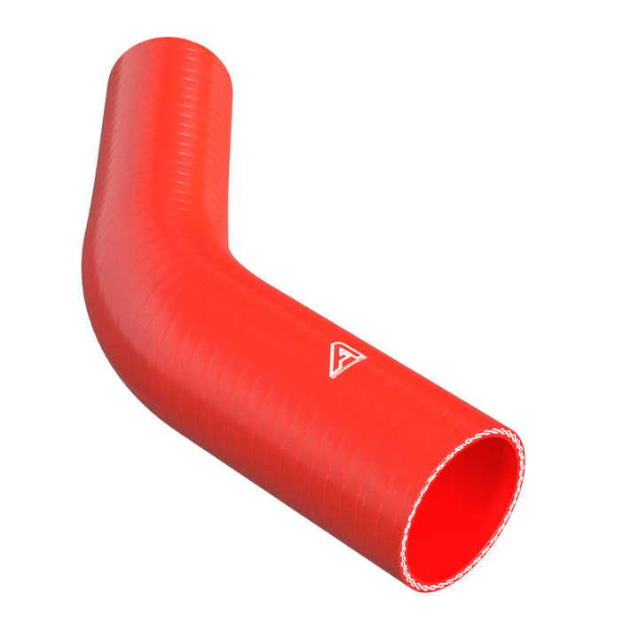 45 Degree Reducing Red Silicone Elbow Motor Vehicle Engine Parts Auto Silicone Hoses 76mm To 63mm Red 