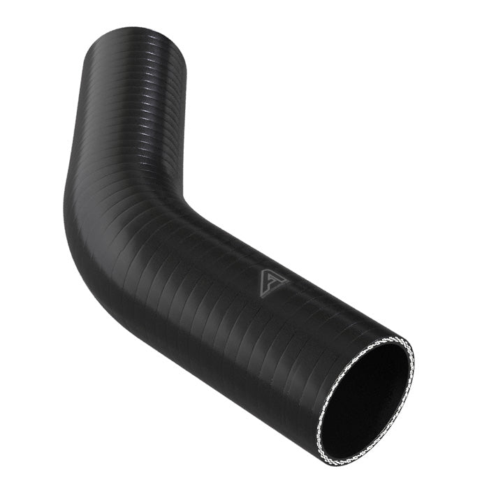 45 Degree Reducing Black Silicone Elbow Hose Motor Vehicle Engine Parts Auto Silicone Hoses 76mm To 67mm Black 
