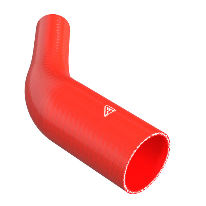 45 Degree Reducing Red Silicone Elbow Motor Vehicle Engine Parts Auto Silicone Hoses 90mm To 51mm Red 