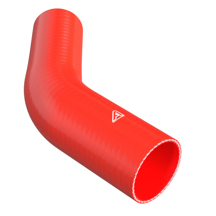 45 Degree Reducing Red Silicone Elbow Motor Vehicle Engine Parts Auto Silicone Hoses 90mm To 76mm Red 