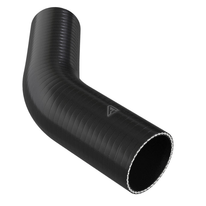 45 Degree Reducing Black Silicone Elbow Hose Motor Vehicle Engine Parts Auto Silicone Hoses 90mm To 80mm Black 