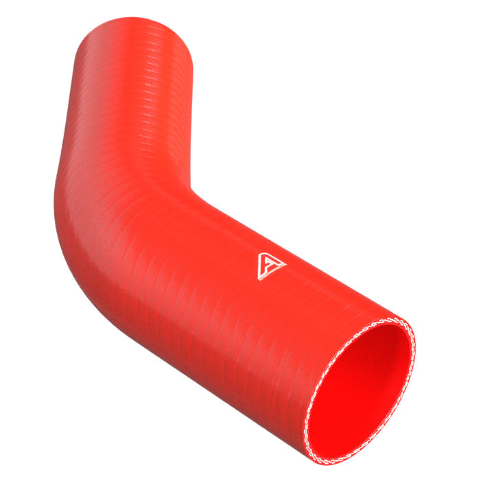 45 Degree Reducing Red Silicone Elbow Motor Vehicle Engine Parts Auto Silicone Hoses 90mm To 80mm Red 