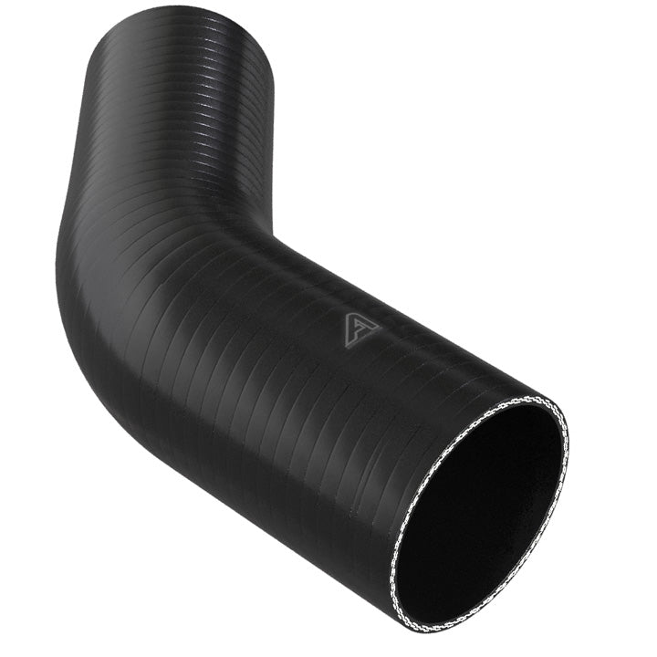 45 Degree Reducing Black Silicone Elbow Hose Motor Vehicle Engine Parts Auto Silicone Hoses 111mm To 98mm Black 
