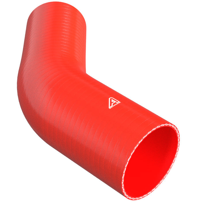 45 Degree Reducing Red Silicone Elbow Motor Vehicle Engine Parts Auto Silicone Hoses 114mm To 98mm Red 