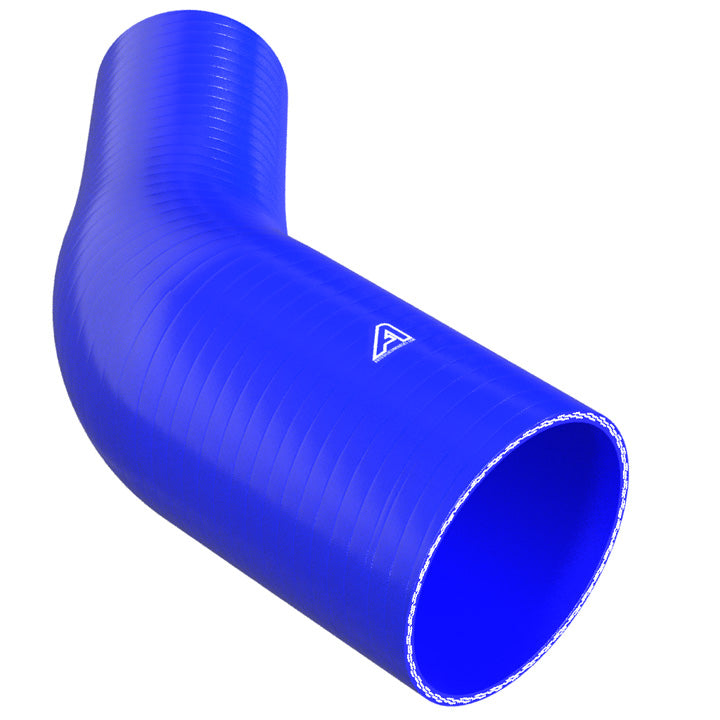 45 Degree Reducing Blue Silicone Elbow Motor Vehicle Engine Parts Auto Silicone Hoses 127mm To 90mm Blue 