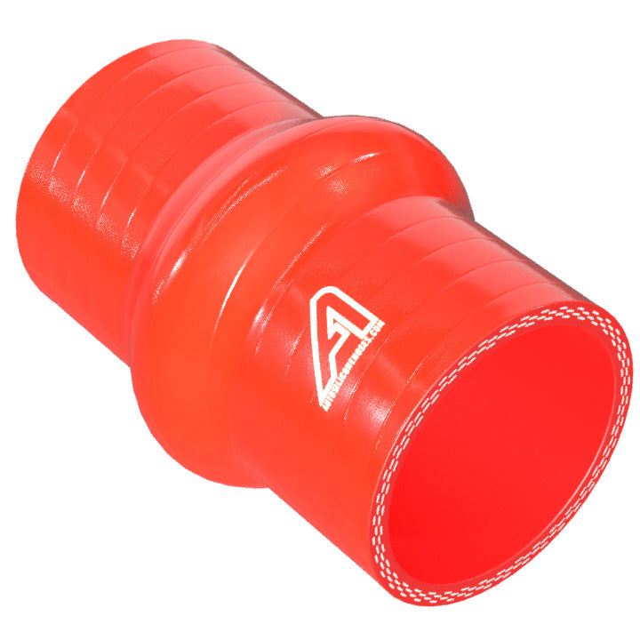 Silicone Hump Connector Motor Vehicle Engine Parts Auto Silicone Hoses 63mm Red 