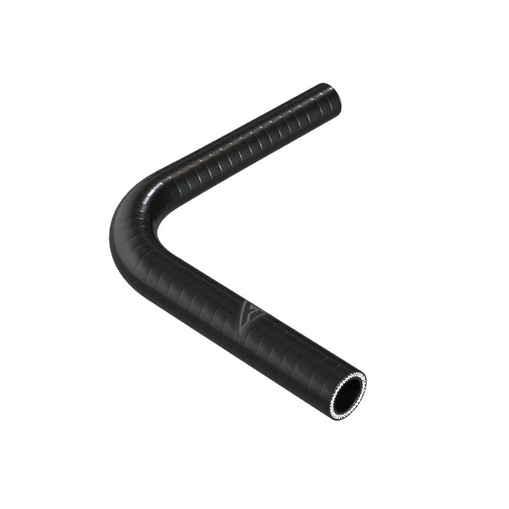 90 Degree Reducing Black Silicone Elbow Hose Motor Vehicle Engine Parts Auto Silicone Hoses 22mm To 16mm Black 