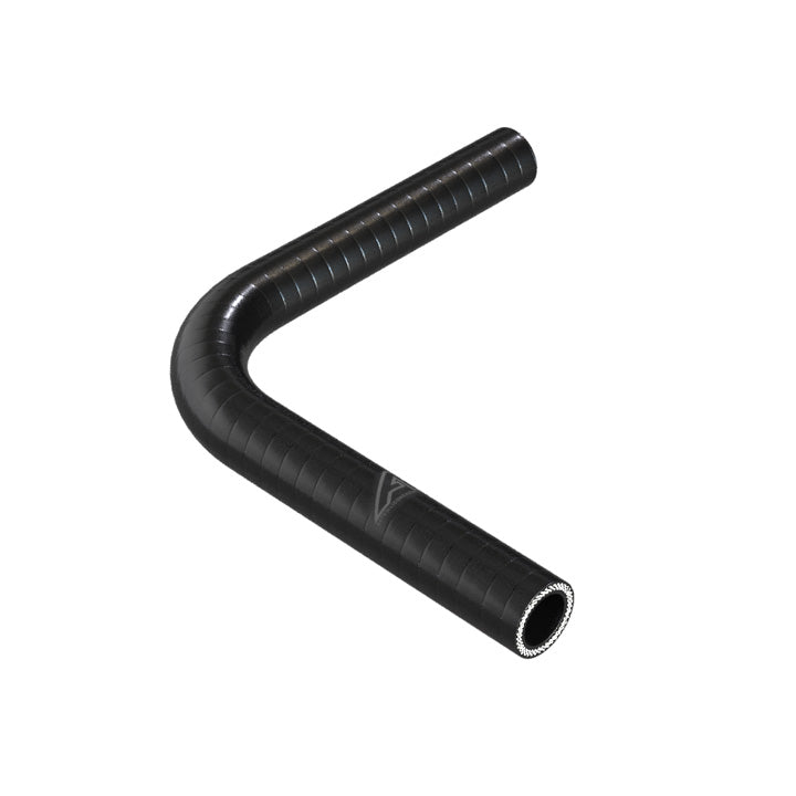 90 Degree Reducing Black Silicone Elbow Hose Motor Vehicle Engine Parts Auto Silicone Hoses 22mm To 19mm Black 