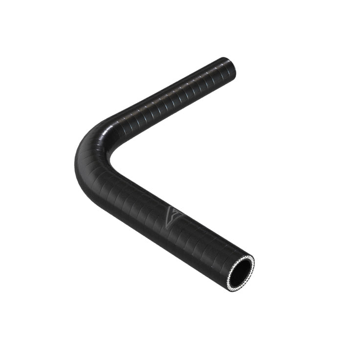 90 Degree Reducing Black Silicone Elbow Hose Motor Vehicle Engine Parts Auto Silicone Hoses 25mm To 16mm Black 