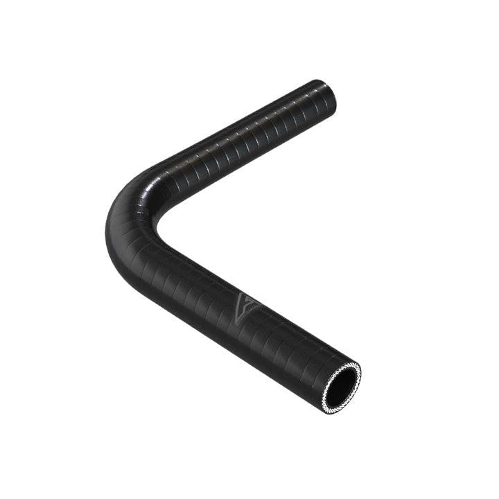 90 Degree Reducing Black Silicone Elbow Hose Motor Vehicle Engine Parts Auto Silicone Hoses 25mm To 19mm Black 