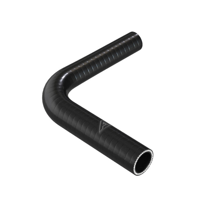 90 Degree Reducing Black Silicone Elbow Hose Motor Vehicle Engine Parts Auto Silicone Hoses 32mm To 25mm Black 
