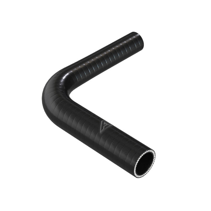 90 Degree Reducing Black Silicone Elbow Hose Motor Vehicle Engine Parts Auto Silicone Hoses 35mm To 25mm Black 