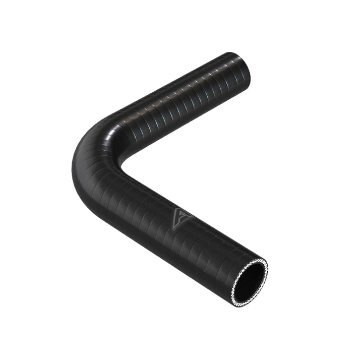 90 Degree Reducing Black Silicone Elbow Hose Motor Vehicle Engine Parts Auto Silicone Hoses 35mm To 32mm Black 
