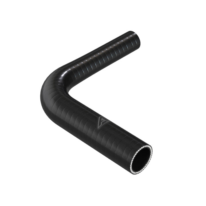 90 Degree Reducing Black Silicone Elbow Hose Motor Vehicle Engine Parts Auto Silicone Hoses 38mm To 25mm Black 