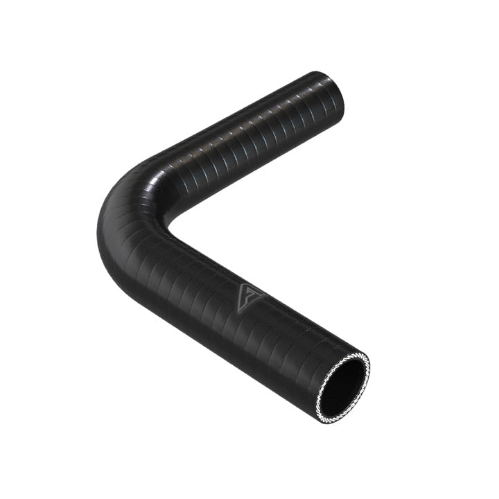 90 Degree Reducing Black Silicone Elbow Hose Motor Vehicle Engine Parts Auto Silicone Hoses 38mm To 32mm Black 