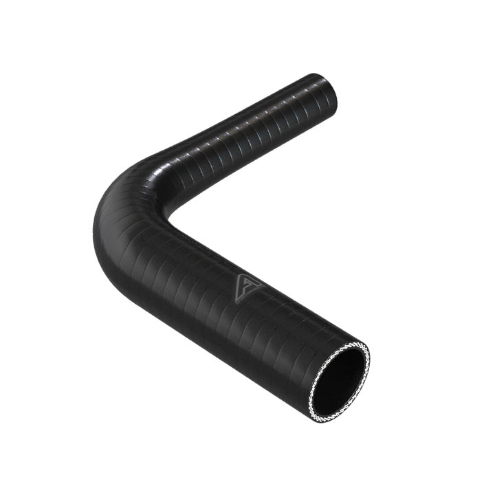 90 Degree Reducing Black Silicone Elbow Hose Motor Vehicle Engine Parts Auto Silicone Hoses 45mm To 25mm Black 