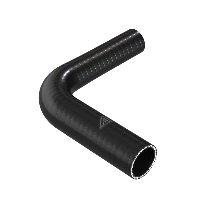90 Degree Reducing Black Silicone Elbow Hose Motor Vehicle Engine Parts Auto Silicone Hoses 45mm To 35mm Black 